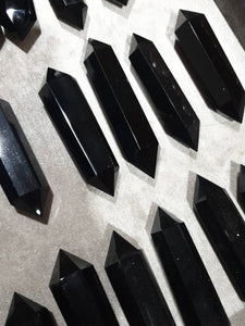 Obsidian Double Terminated Points