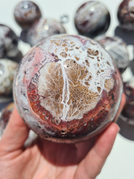 Mexican Crazy Lace Agate Spheres