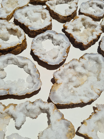 Morrocan Quartz Geode Slices