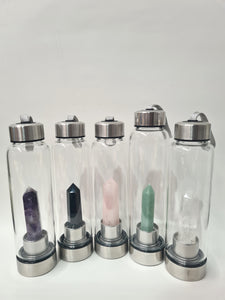 Crystal Point Glass Drink Bottles