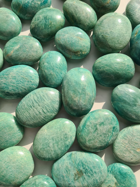 Amazonite AA Palm Stones