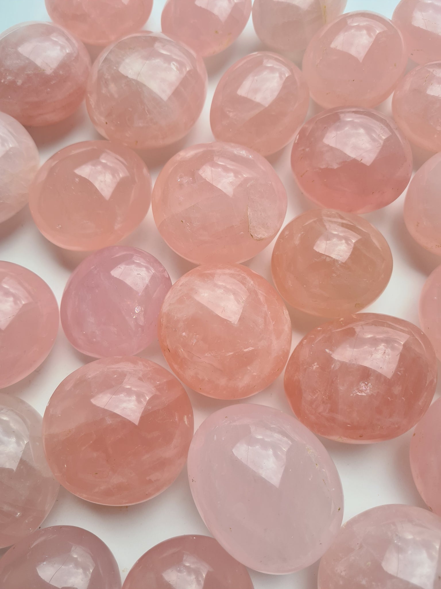 Rose Quartz Palm Stones