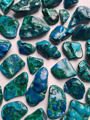 Polished Chrysocolla Malachite