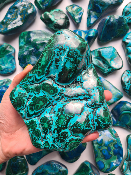 Polished Chrysocolla Malachite