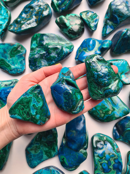 Polished Chrysocolla Malachite