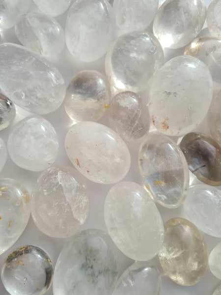 Clear Quartz Palm Stones