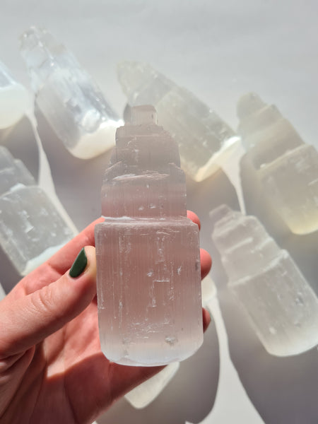 Selenite Castles 10cm