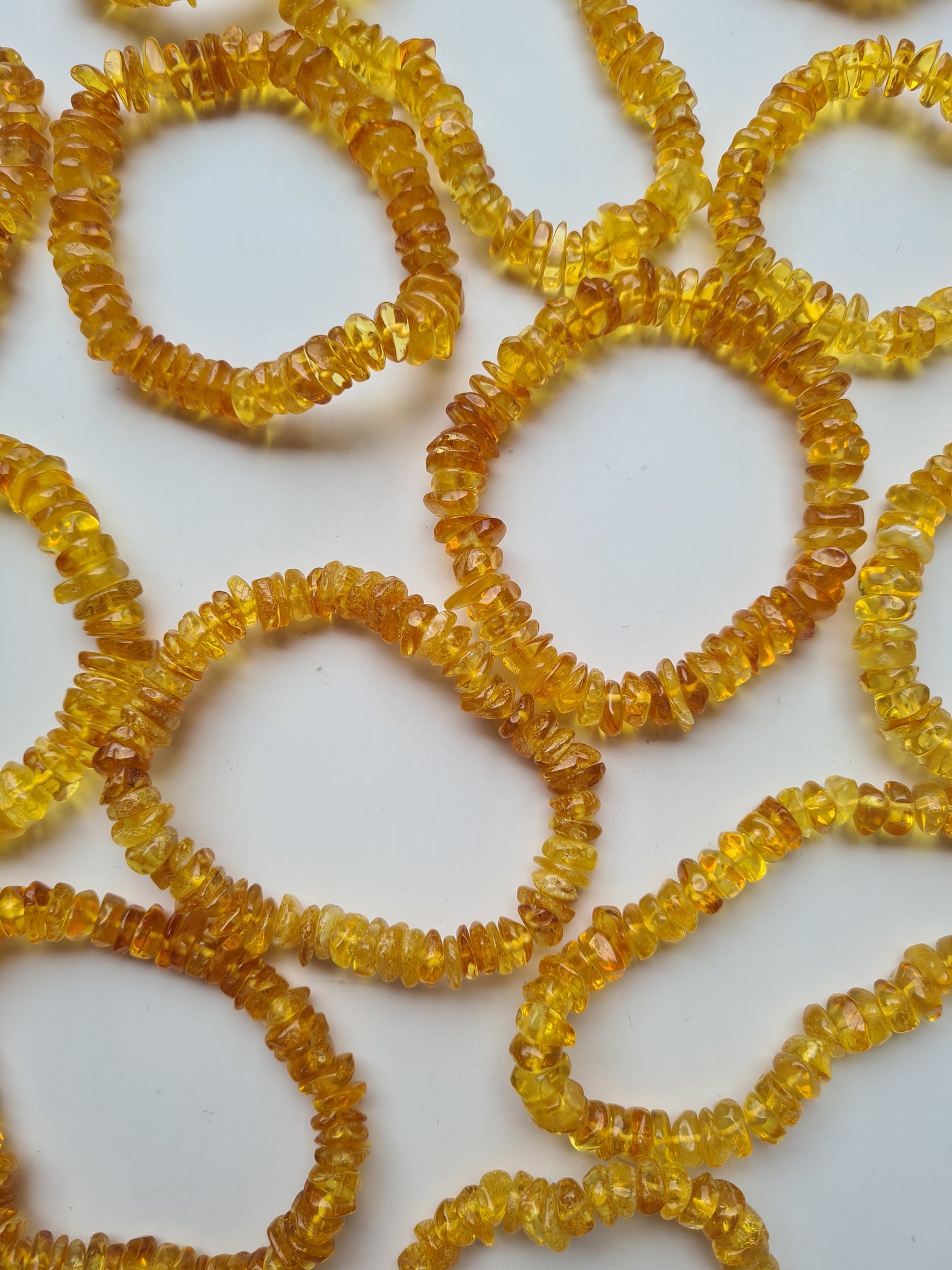Amber Large Chip Bracelets
