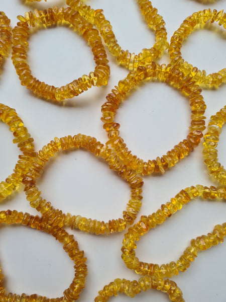 Amber Large Chip Bracelets