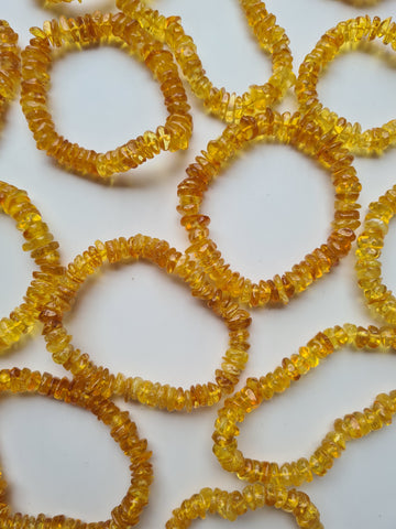 Amber Large Chip Bracelets