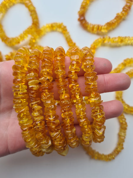Amber Large Chip Bracelets