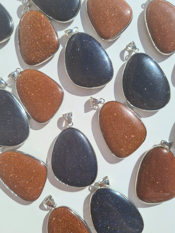 Goldstone Pendants