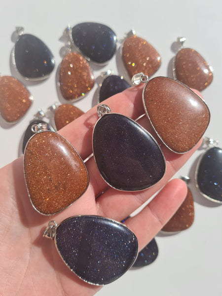 Goldstone Pendants