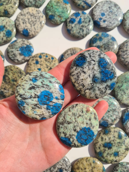 K2 Stone (Azurite in Granite) Flatstones
