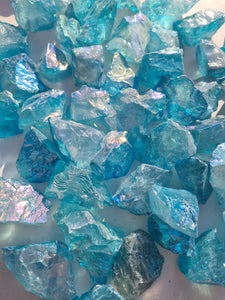Aqua Aura Quartz Rough
