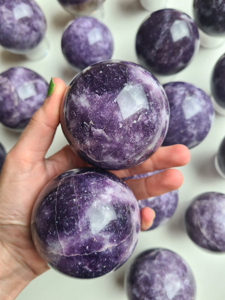 Lepidolite Spheres