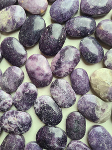 Lepidolite Palm Stones