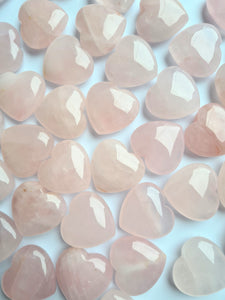 Mini Rose Quartz Hearts
