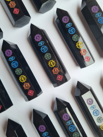 Chakra Black Obsidian Generators