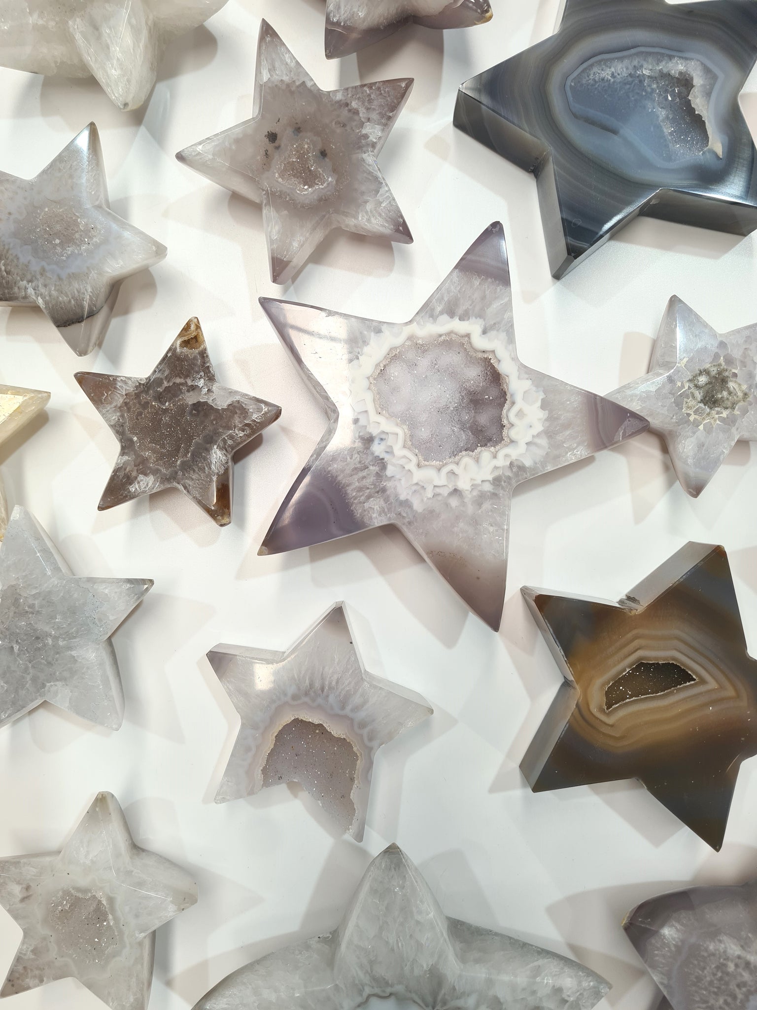 Natural Agate Stars