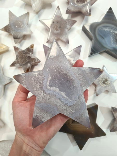 Natural Agate Stars