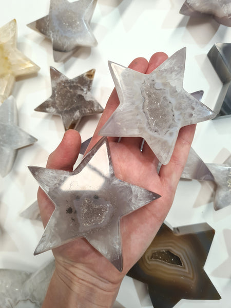 Natural Agate Stars