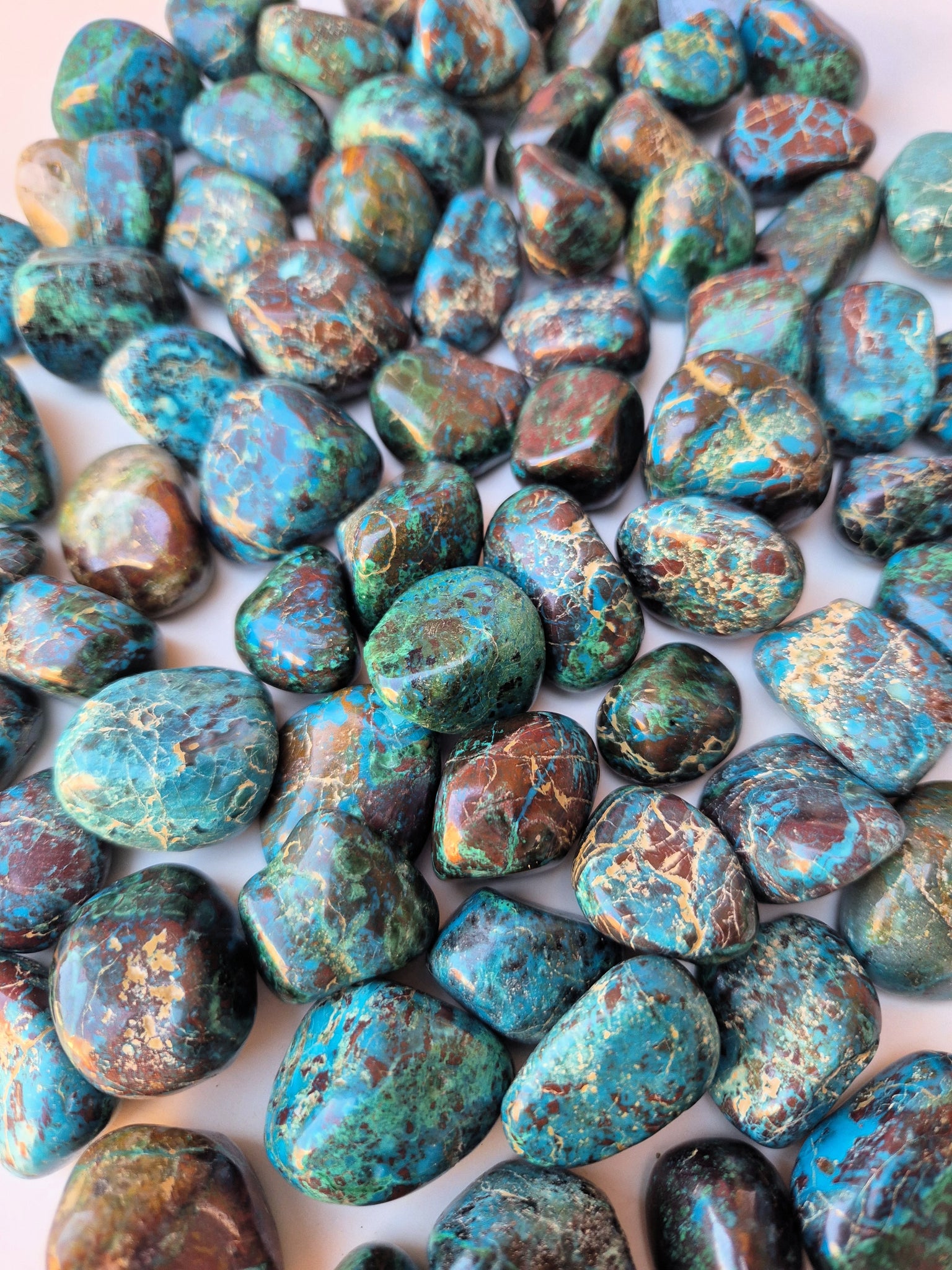 Chrysocolla Tumbled Stones