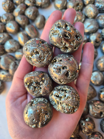 Pyrite Tumbled Stones
