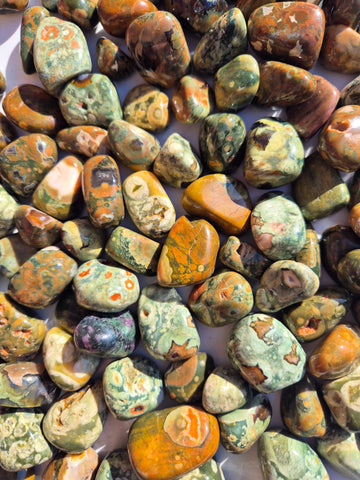 Jasper Rainforest (Rhyolite) Tumbled Stones 1KG
