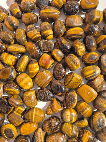 Tiger's Eye Gold Tumbled Stones