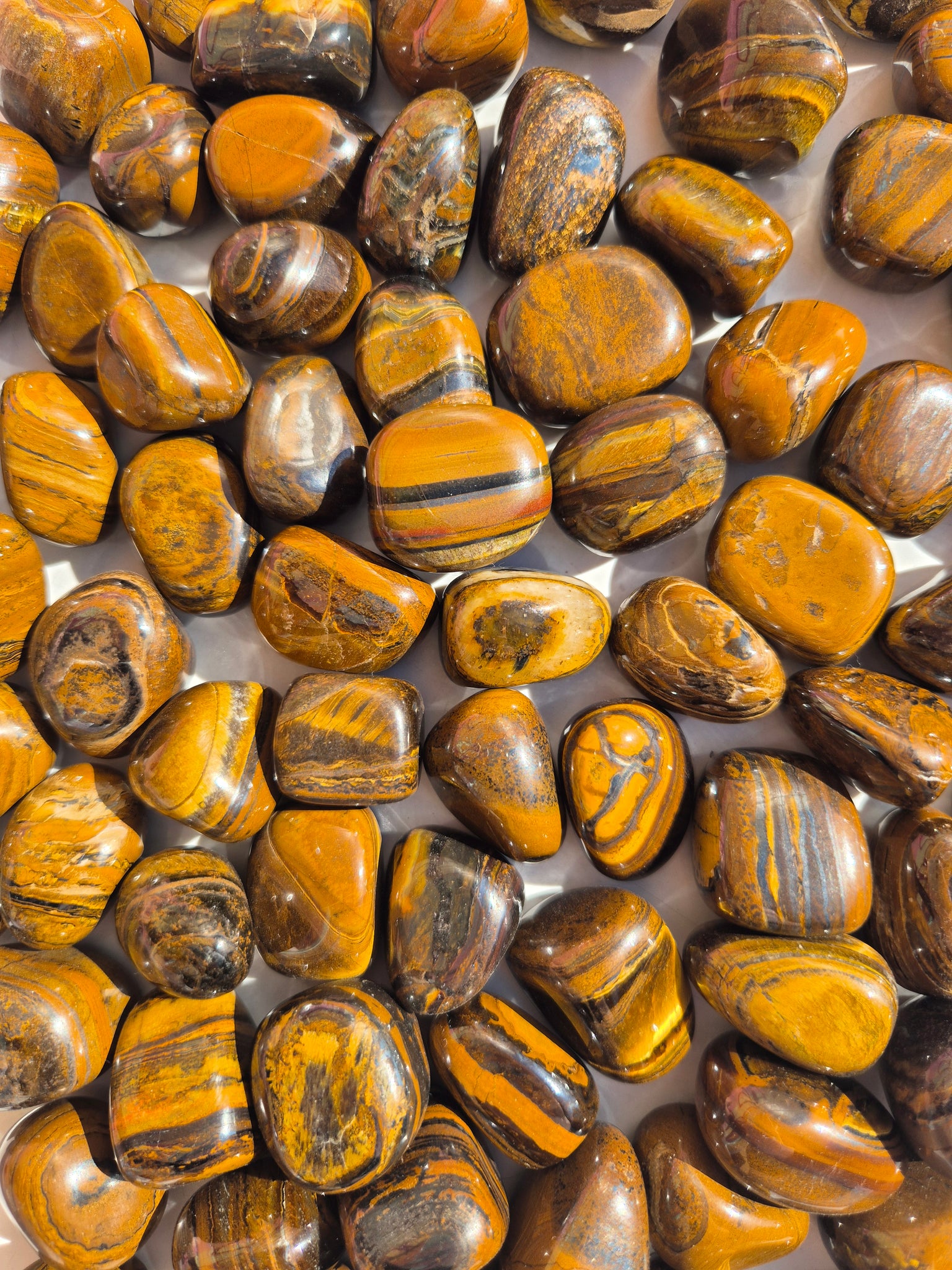 Tiger Iron Tumbled Stones