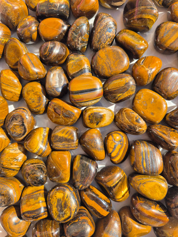 Tiger Iron Tumbled Stones