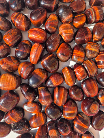 Tiger's Eye Red Tumbled Stones