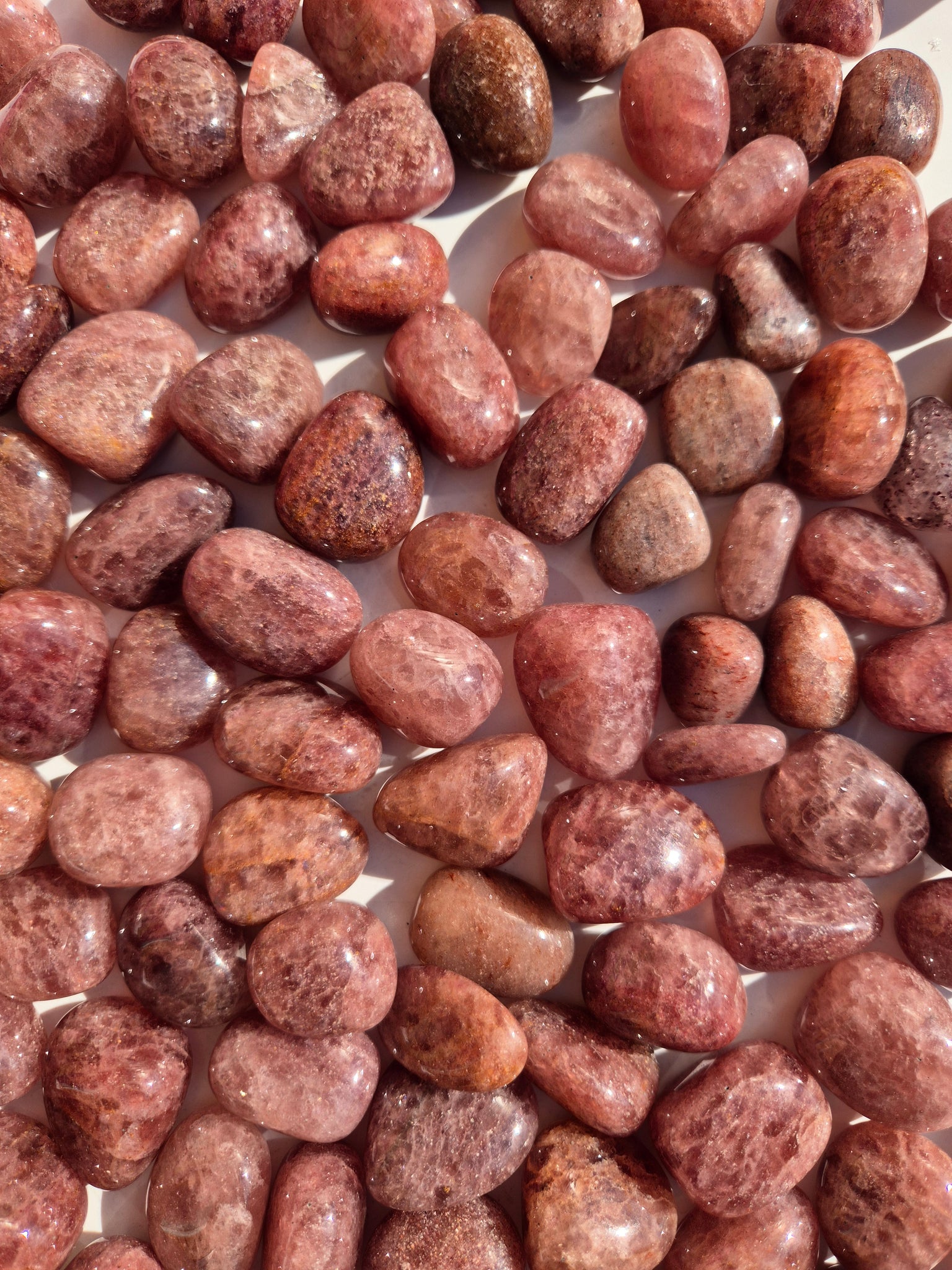 Quartz Strawberry Tumbled Stones