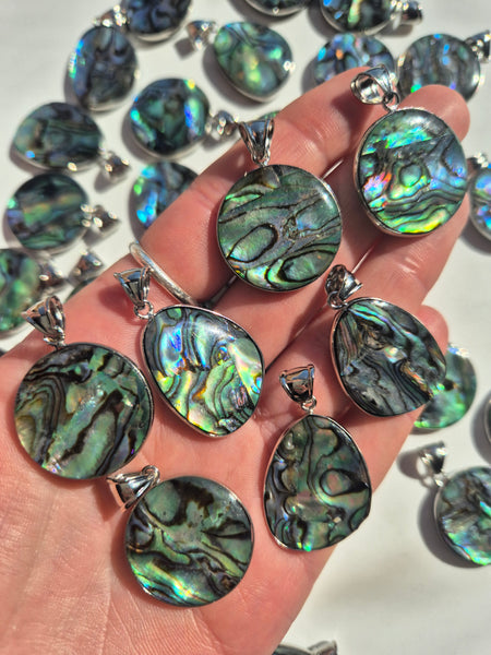 Paua Shell Pendants Small