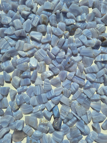 Blue Lace Agate Tumbled Stones 1KG