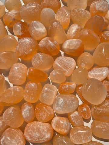 Peach Selenite Tumbled Stones