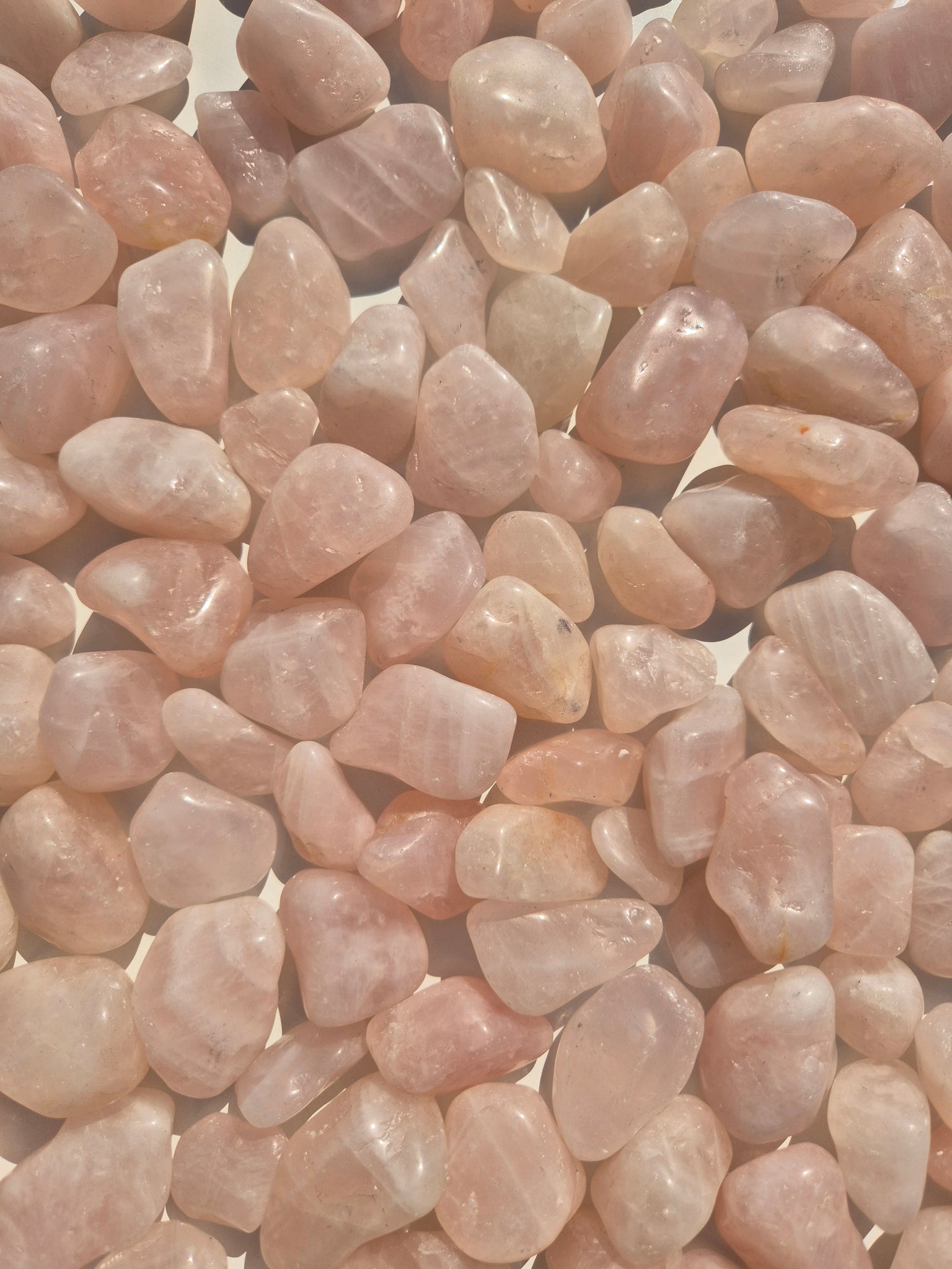 Quartz Rose (Brazil) Tumbled Stones