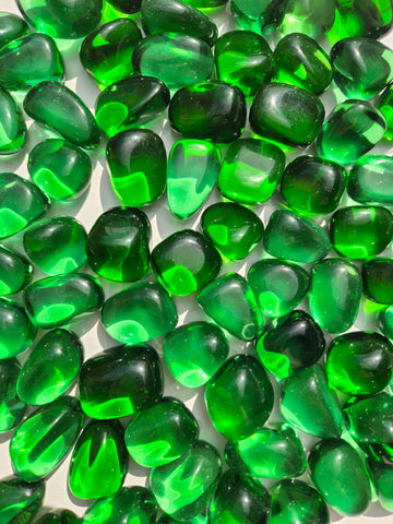 Obsidian Green (Man Made) Tumbled Stones
