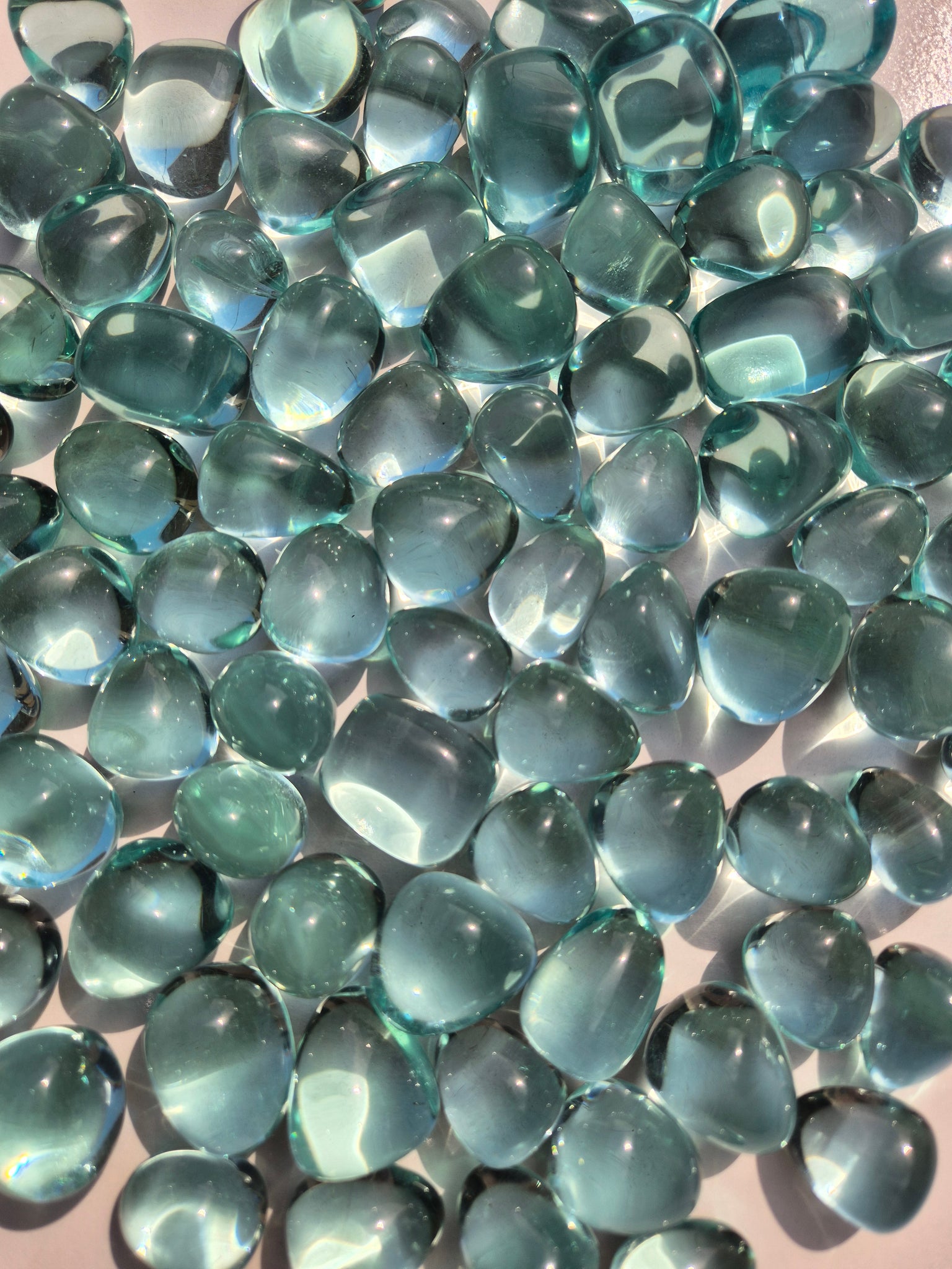 Obsidian Aqua (Man Made) Tumbled Stone