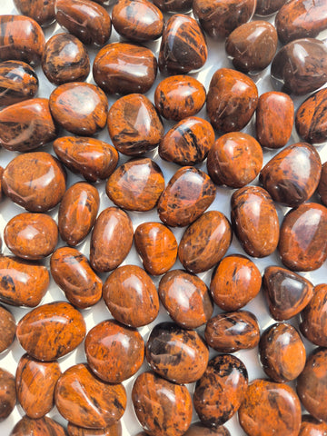 Obsidian Mahogany Tumbled Stones
