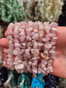 Kunzite Chip Bracelets
