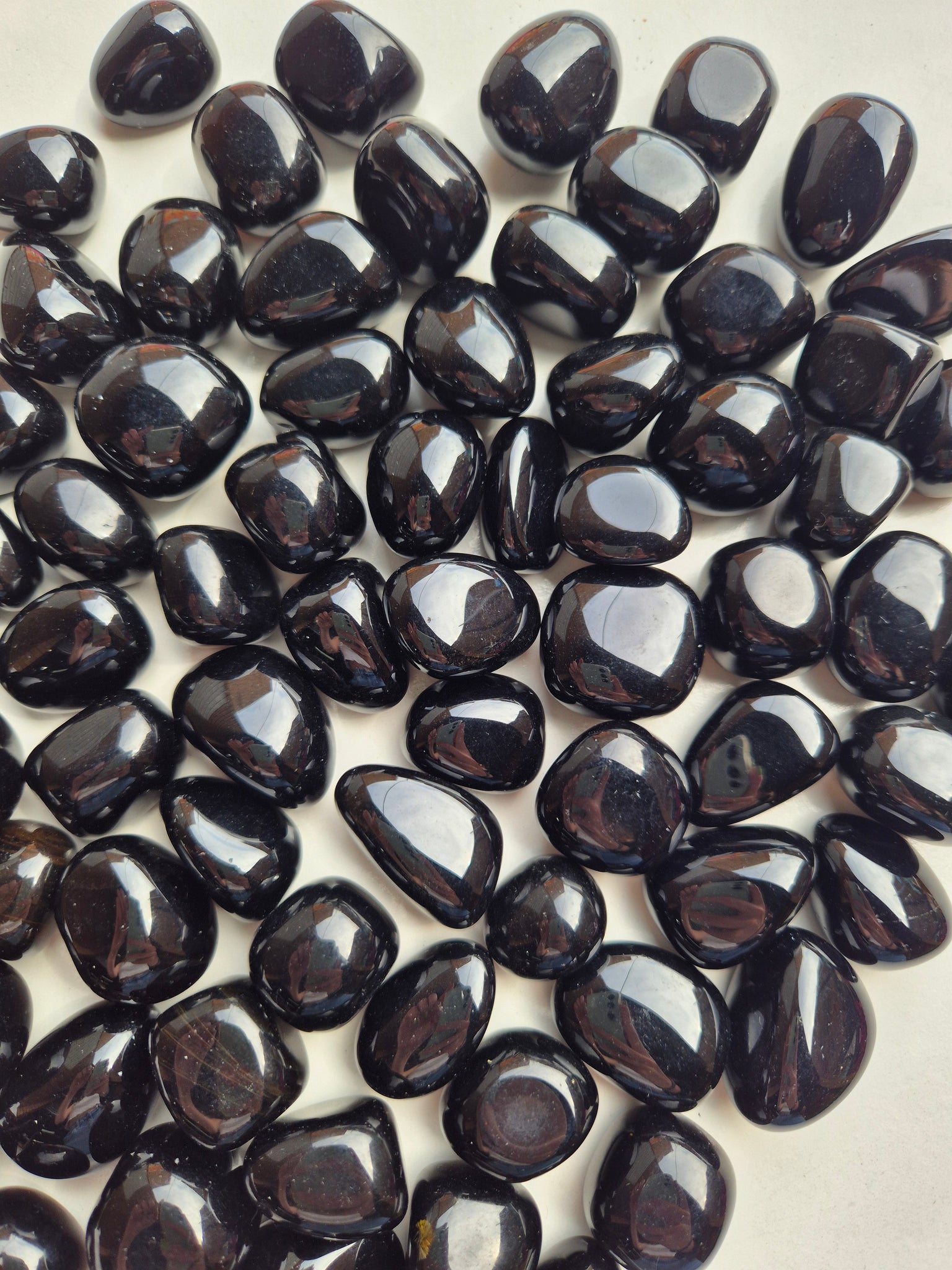 Obsidian Black Tumbled Stones