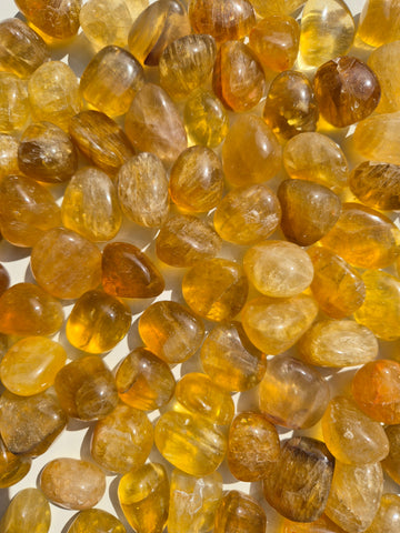 Fluorite Golden Tumbled Stones