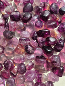 Fluorite Purple Tumbled Stones
