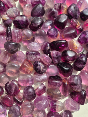 Fluorite Purple Tumbled Stones