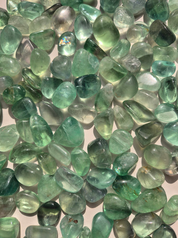 Fluorite Green Tumbled Stones