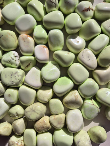 Chrysoprase Lemon Tumbled Stones 1KG