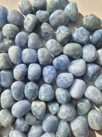 Calcite Blue Tumbled Stones 1KG