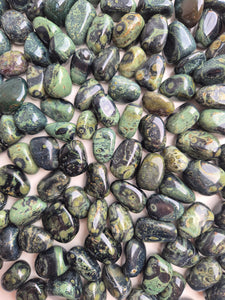 Jasper Kambaba (Green Stromatolite) Tumbled Stones
